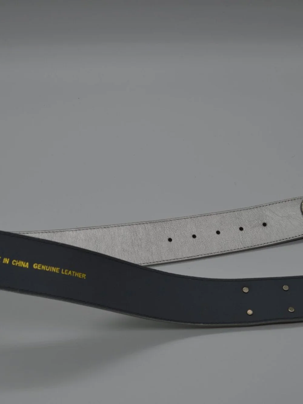 Chiocs leather silver belt